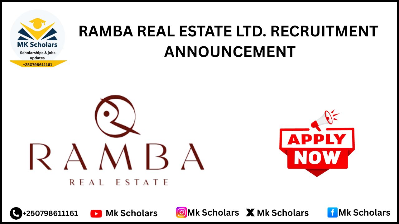 RAMBA REAL ESTATE LTD. RECRUITMENT ANNOUNCEMENT